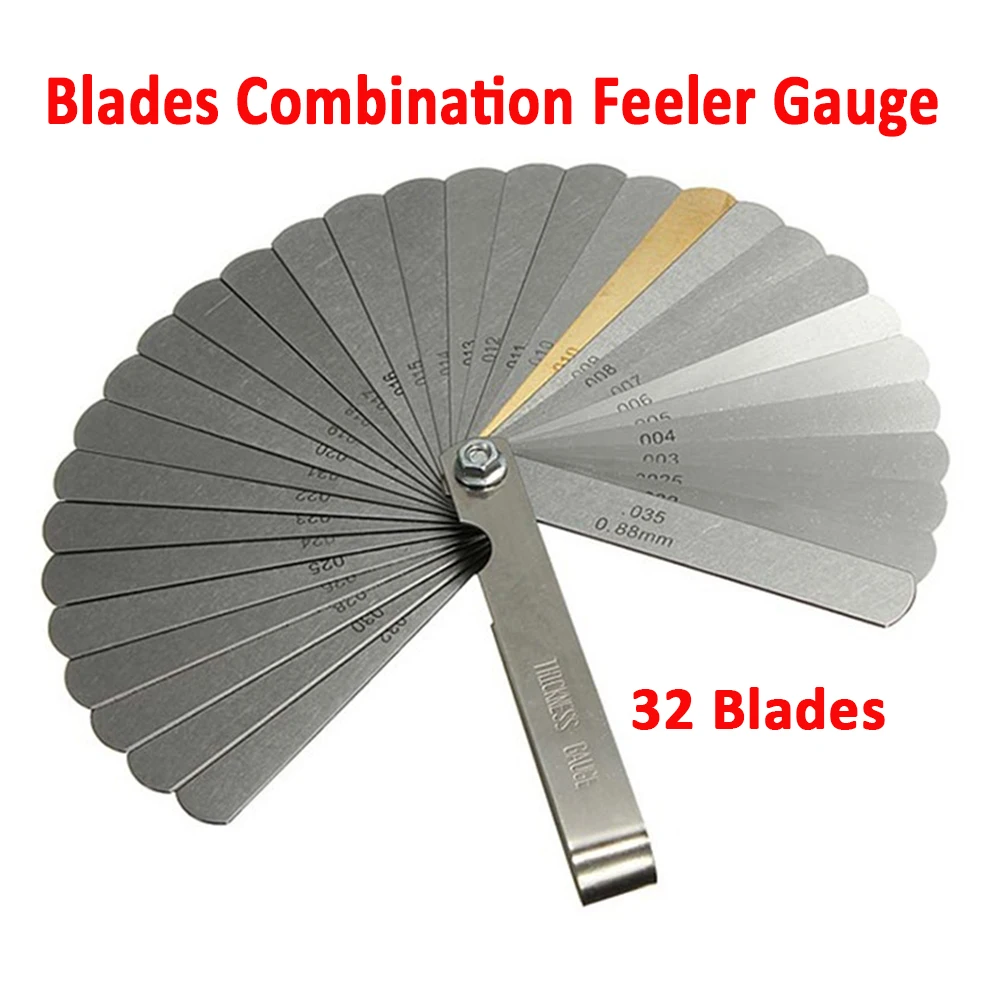 

32 лезвия, дальномер, щуп, клапан, обучающий щуп, комбинированный щуп, метрический имперский гаскованный наполнитель, измерение