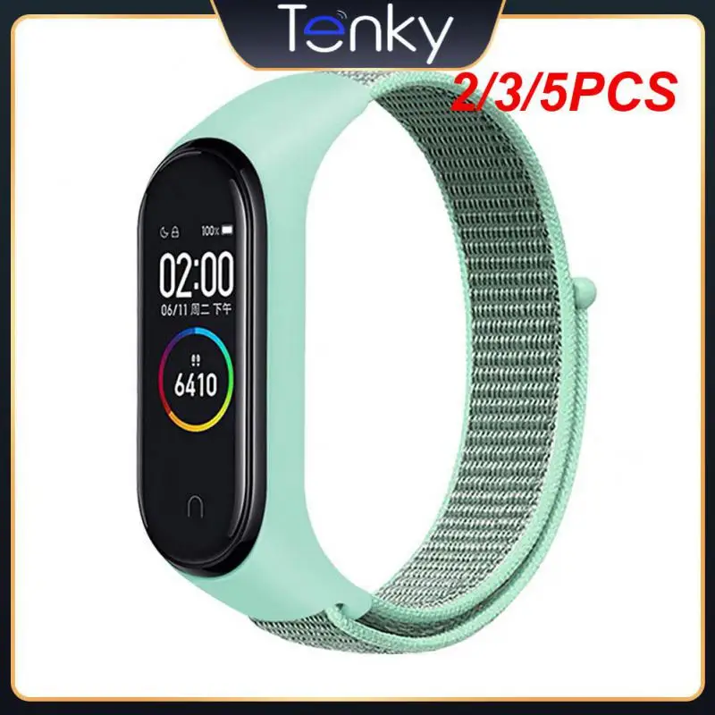 

2/3/5PCS Breathable Smart Watch Wristband Sport Bracelet Sports Wristband Nylon Strap Sport Loop Watch Belt Bracelet Wristband