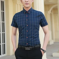 new mens casual plaid shirts 2022 fashion mens short sleeve shirts new mens summer mens short sleeve korean version