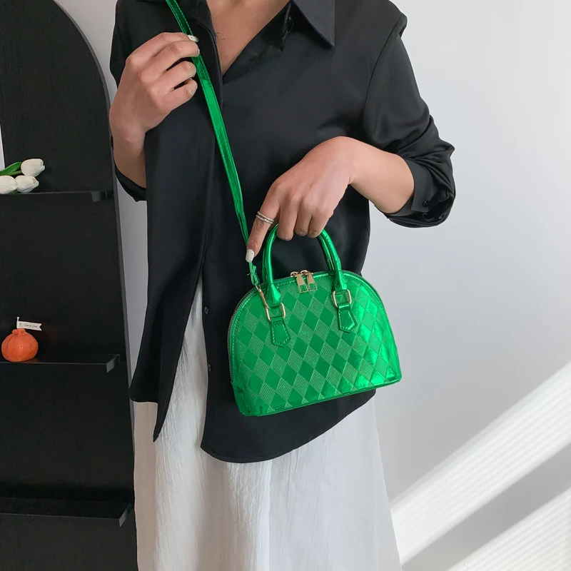 Fashion Stone Grain Top-Handle Bags Retro Versatile Shell Bag High Quality Luxury Single Shoulder Crossbody Bag Women Handbags