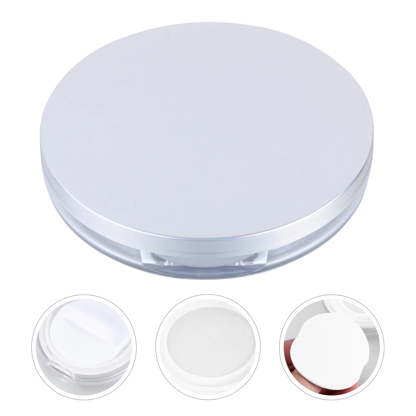 

Container Loose Case Box Puff Travel Empty Makeup Compact Containers Refillable Body Sifter Face Holder Dispenser Portable