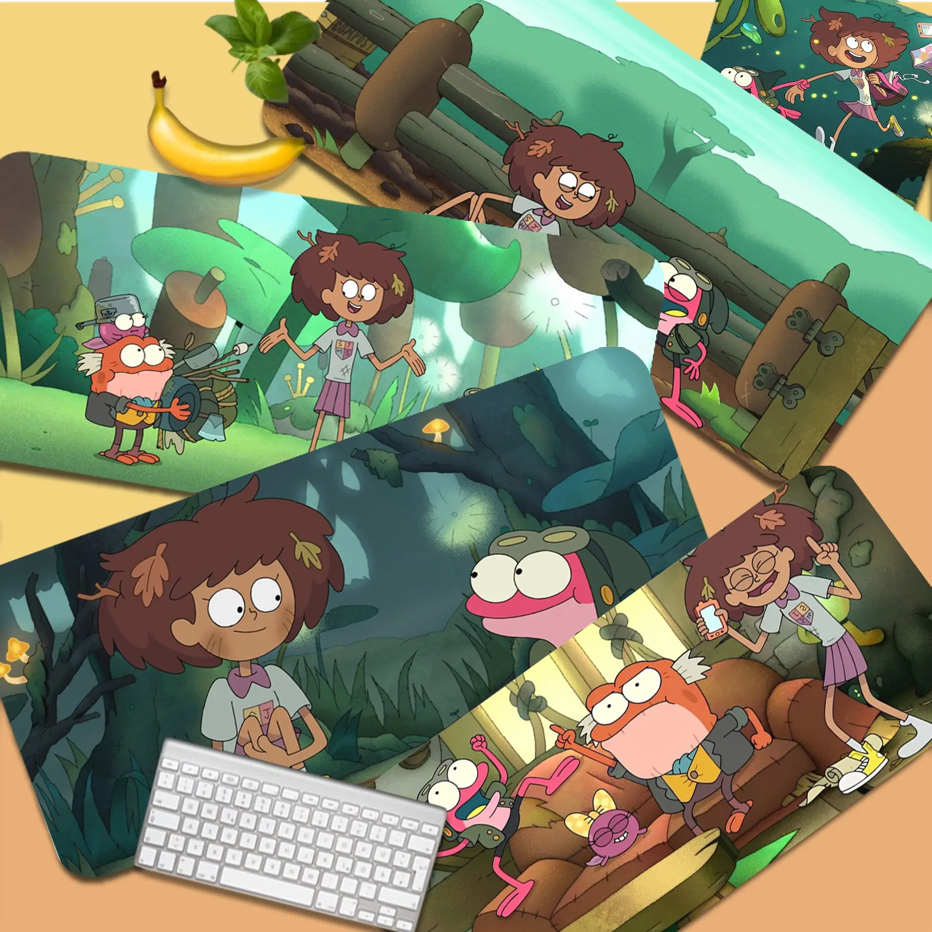 

Disney Cartoon Amphibia Boy Pad Unique Desktop Pad Game Mousepad Size For Keyboards Mat Mousepad For Boyfriend Gift