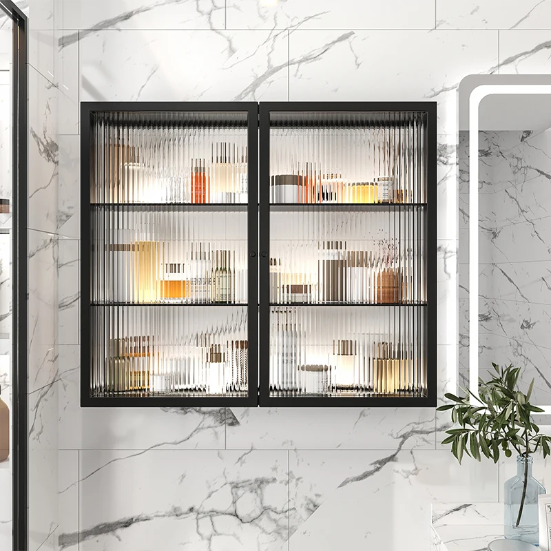 Стеклянный кухонный стеллаж для ванной комнаты балкона