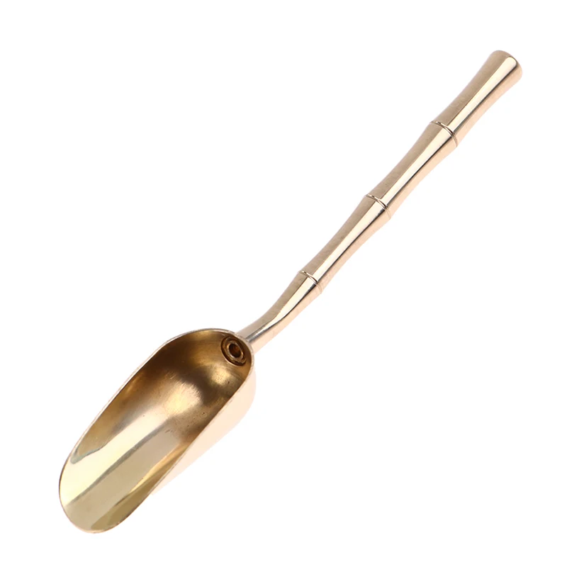 

Copper Kitchen Coffeeware Coffee Spoons Tea Spoon Dessert Coffee Ice Cream Fruit Spoons Pure Brass Bar Tools Kitchen Accessories