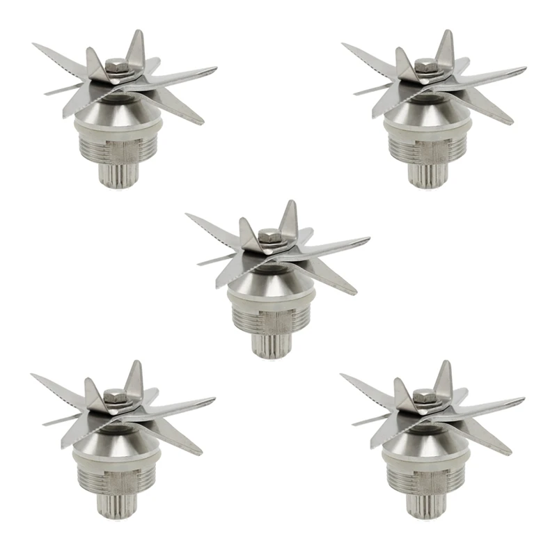 

5X 767 Stainless Steel Juicer Ice Blades Blender 8 Blade Knives Knife For Universal 2L Machine