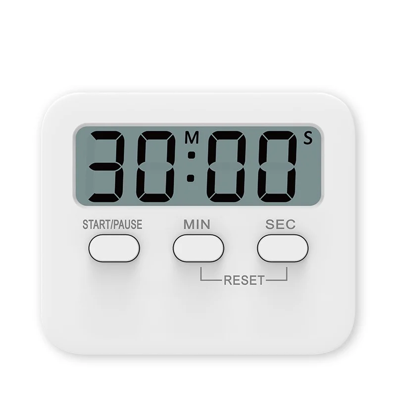 

New LCD Digital Kitchen Baking Timer Magnetic Cooking Countdown Alarm Reminder Temporizador Clock Household Mulitfunctional Tool