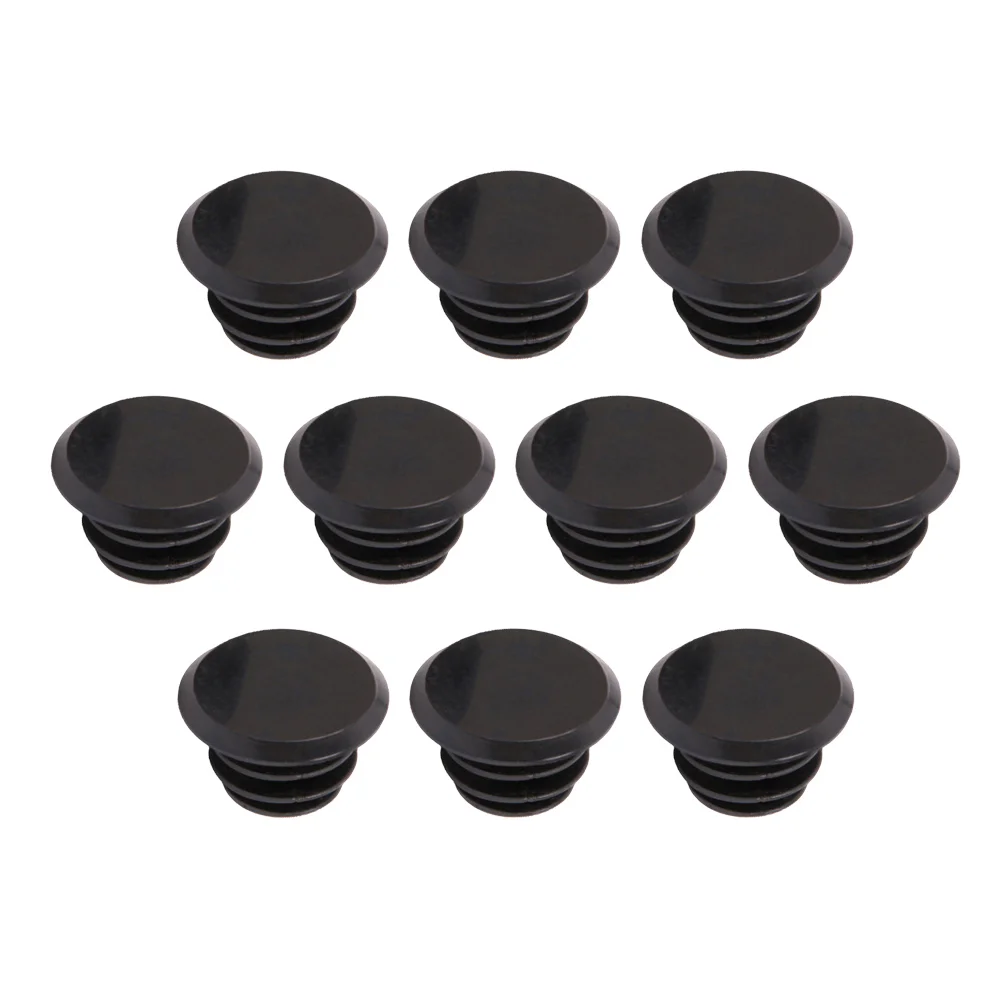 

10pcs Mountain Bike MTB Road Handlebar End Plugs Handlebar Caps Plastic PVC Handle Grip Bar End Stoppers(Black)