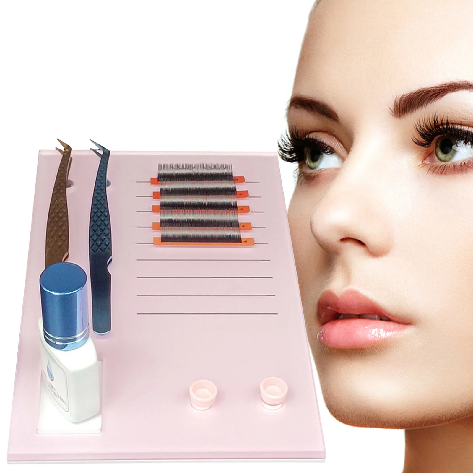 

Акриловый поддон для наращивания ресниц, смешанный держатель для накладных и красивых ресниц