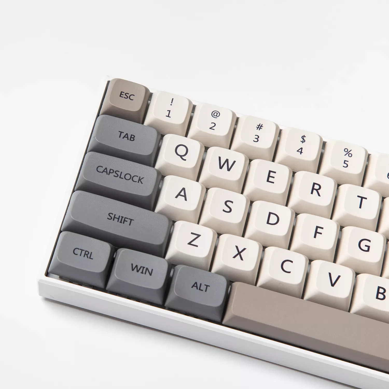 

XDA Profile 120 PBT Keycap DYE-SUB Personalized Minimalist White Gray English Japanese Keycap For Mechanical Keyboard MX Switch