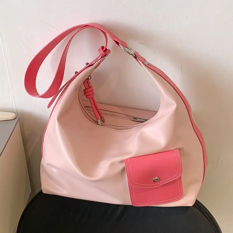 Casual Large-capacity Bags Female 2023 Summer New Popular Hundred Ins Wind Crossbody Bag Korean System Shoulder Bucket Bag