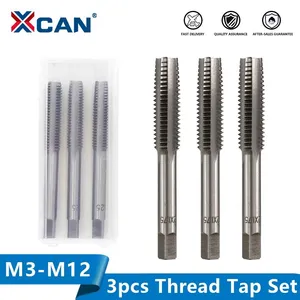 XCAN 3 шт. Стандартный метрический кран из быстрорежущей стали, винтовой кран, сверло, резьбонарезающий инструмент, резьбонарезной кран, ручные инструменты для металлообработки