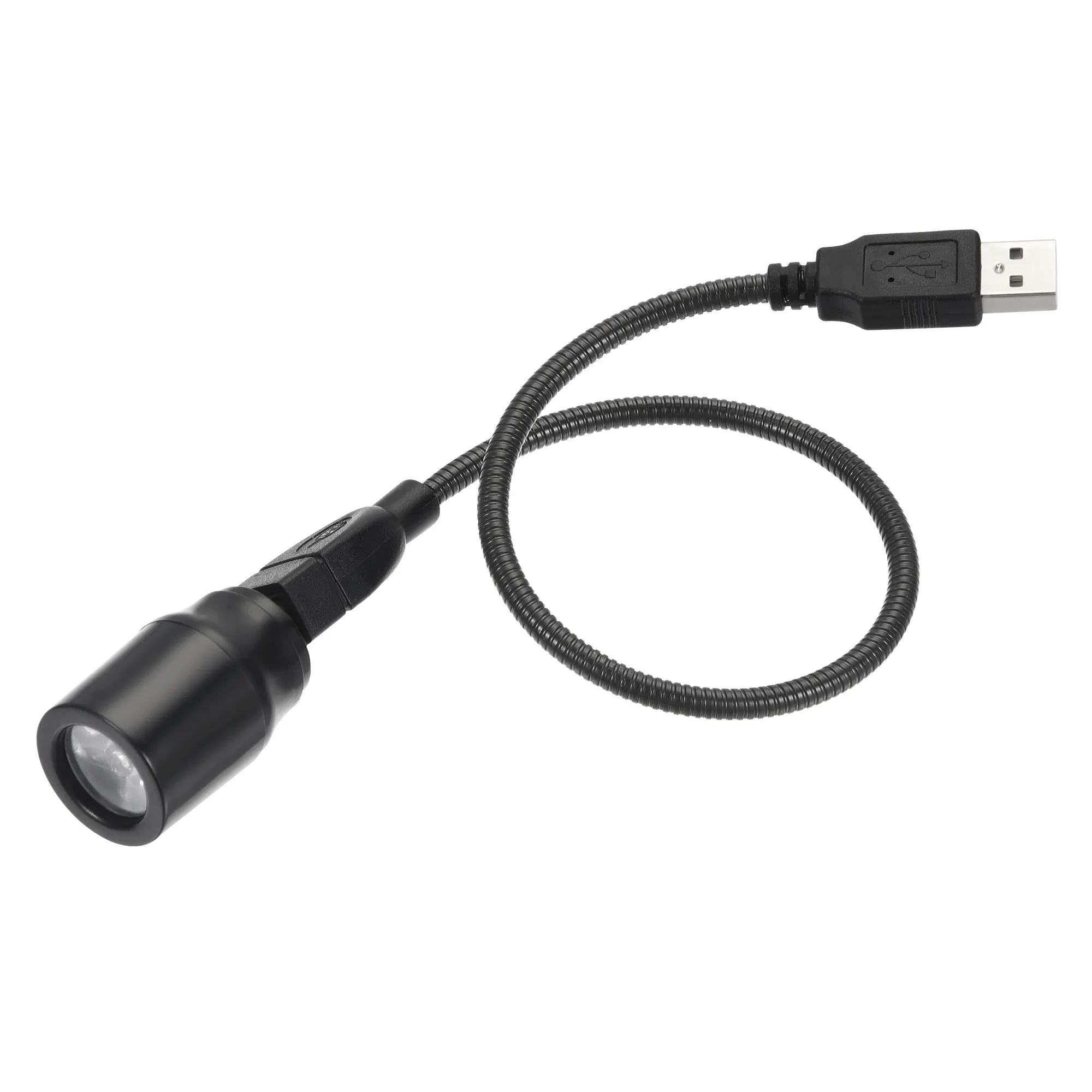

USB фонарь uxcell, фонарь, белый свет, гибкий удлинитель USB 2,0, 35 см, черный