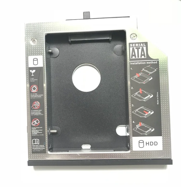 

NEW 9.5mm SATA 2nd HDD SSD Hard Drive Caddy Adapter Case for Lenovo ThinkPad T400s T400 T410 T410s T420sT430s T500