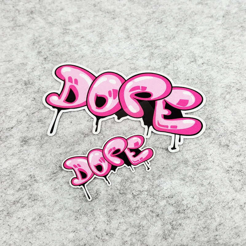 S095 Мультяшные светоотражающие автомобильные наклейки Pink hellafпышные наклейки для мотоцикла топливный бак багажник водонепроницаемые боковые оконные наклейки дверной шлем