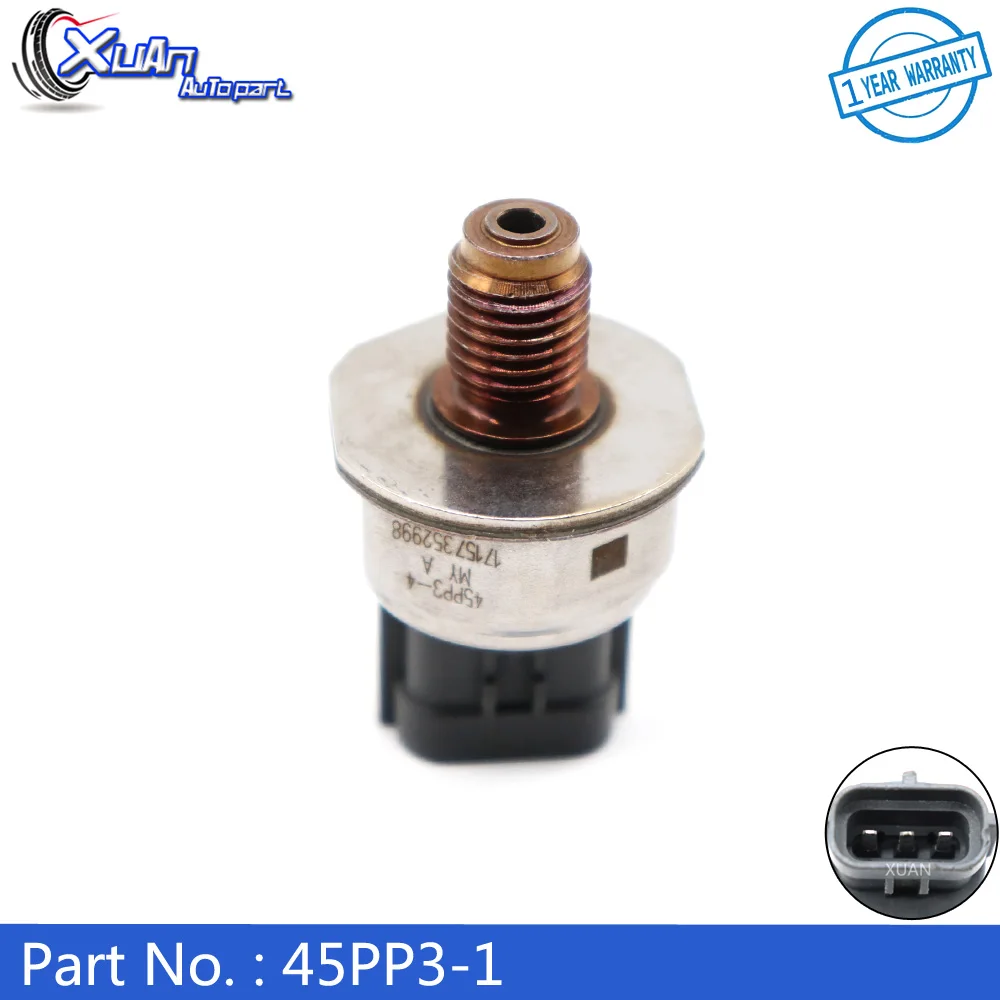 Фото XUAN датчик давления в топливной рампе 45PP3-4 для Peugeot Boxer Nissan Navara Pathfinder Ford Transit 2,2 2,5 1465A034A №1