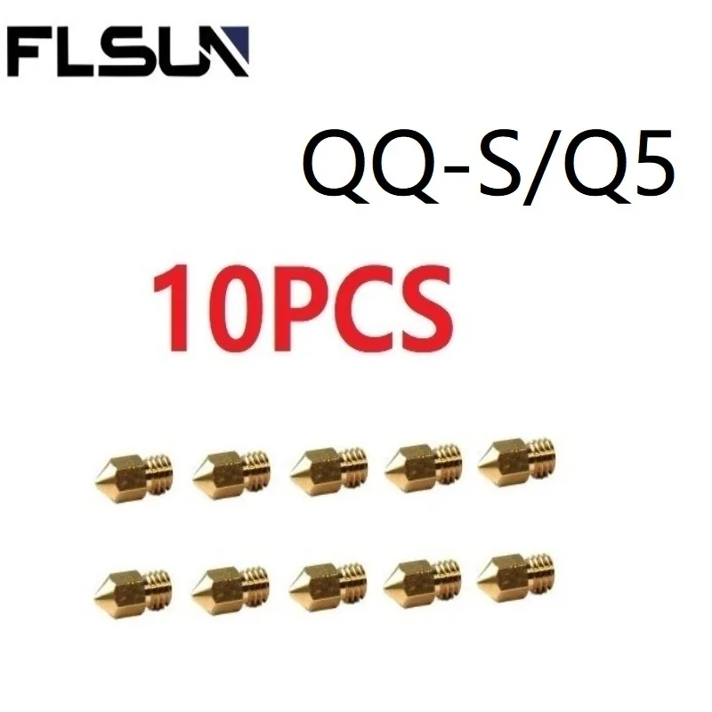 

10pcs/lot 3D Printer FlsunQQ-S/Q5 Nozzle Sizes 0.4mm Print Head For 1.75MM filament