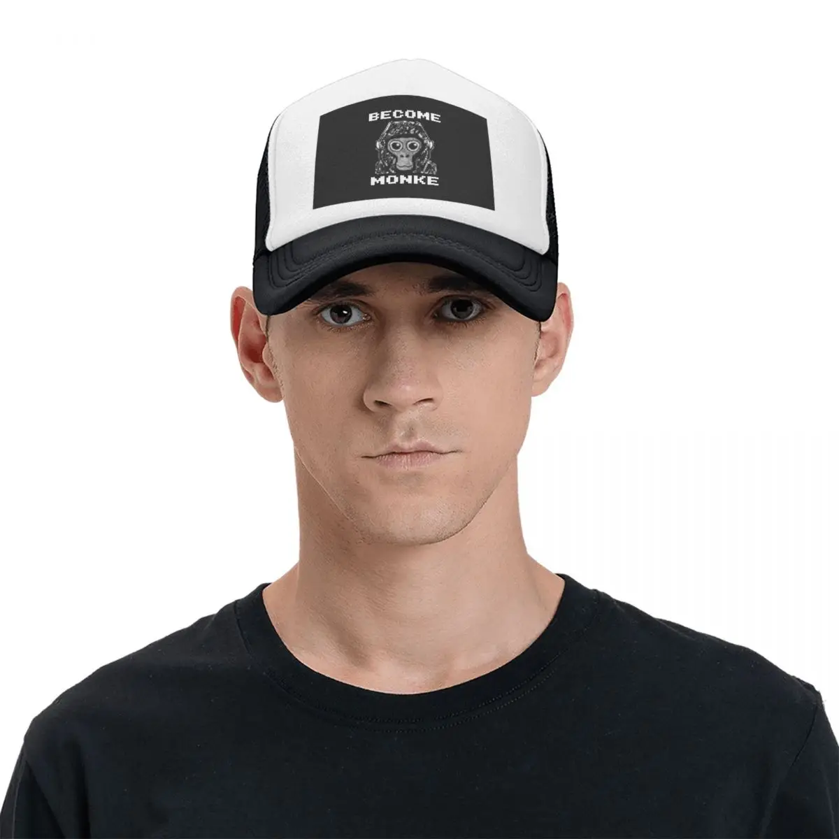 Фото Gorilla Tag Become Monke - Модная бейсболка Gtag Monkey Cap из сетки, регулируемая, в стиле хип-хоп, летняя, унисекс. №1