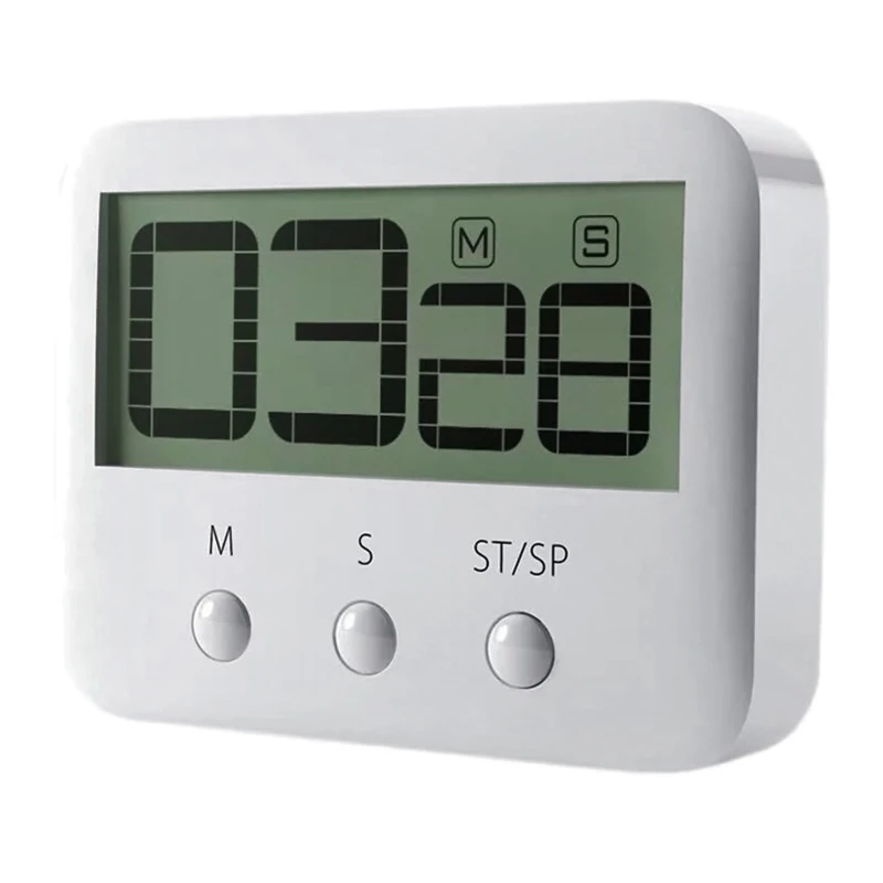 

Digital Kitchen Timer Stopwatch Magnetic Timers with Loud Alarm Large LCD Digits