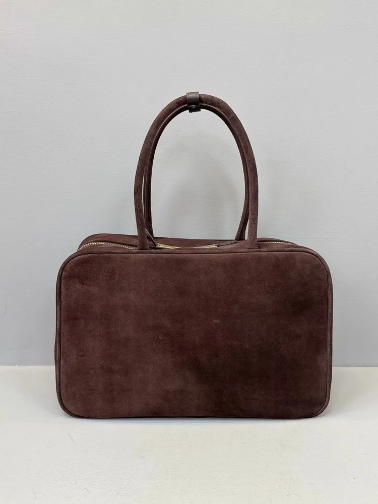 Осень-зима ретро замшевая сумка-тоут из коровьей кожи женская большая