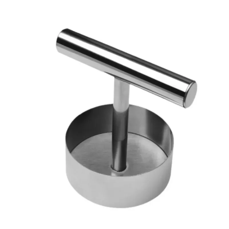 

Пресс для торта, круглая кухонная форма из нержавеющей стали, бытовая форма для гамбургеров ручной работы, пирожков из говядины