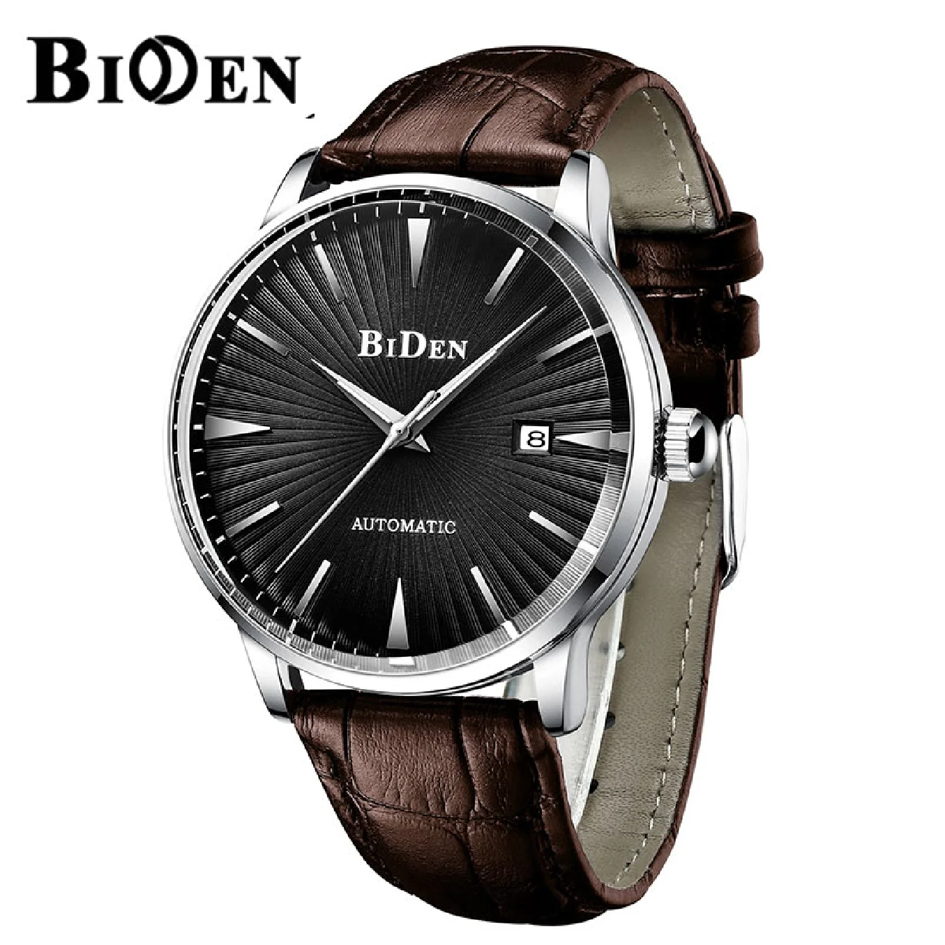 

BIDEN New Luxury Men Mechanical Wristwatch Auto Date Automatic Self-wind Male Clock Waterproof Calendar Watches Mens Relogio