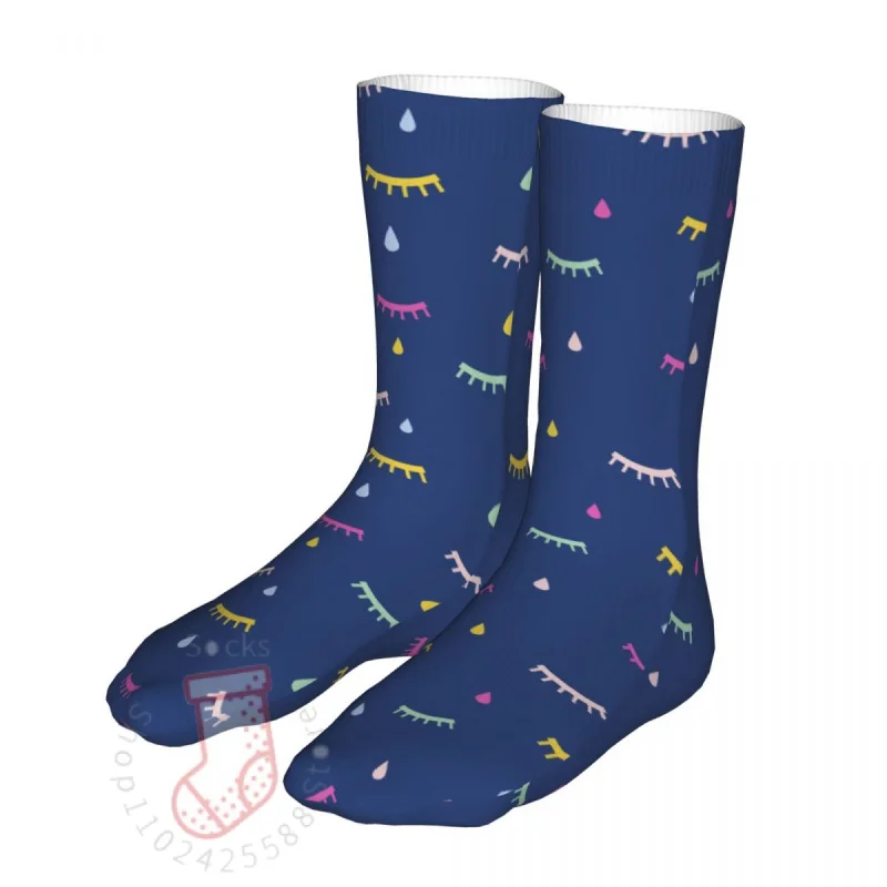

New Eyelash Eye Lashes Woman Socks 2022 Men Love Sport Sock