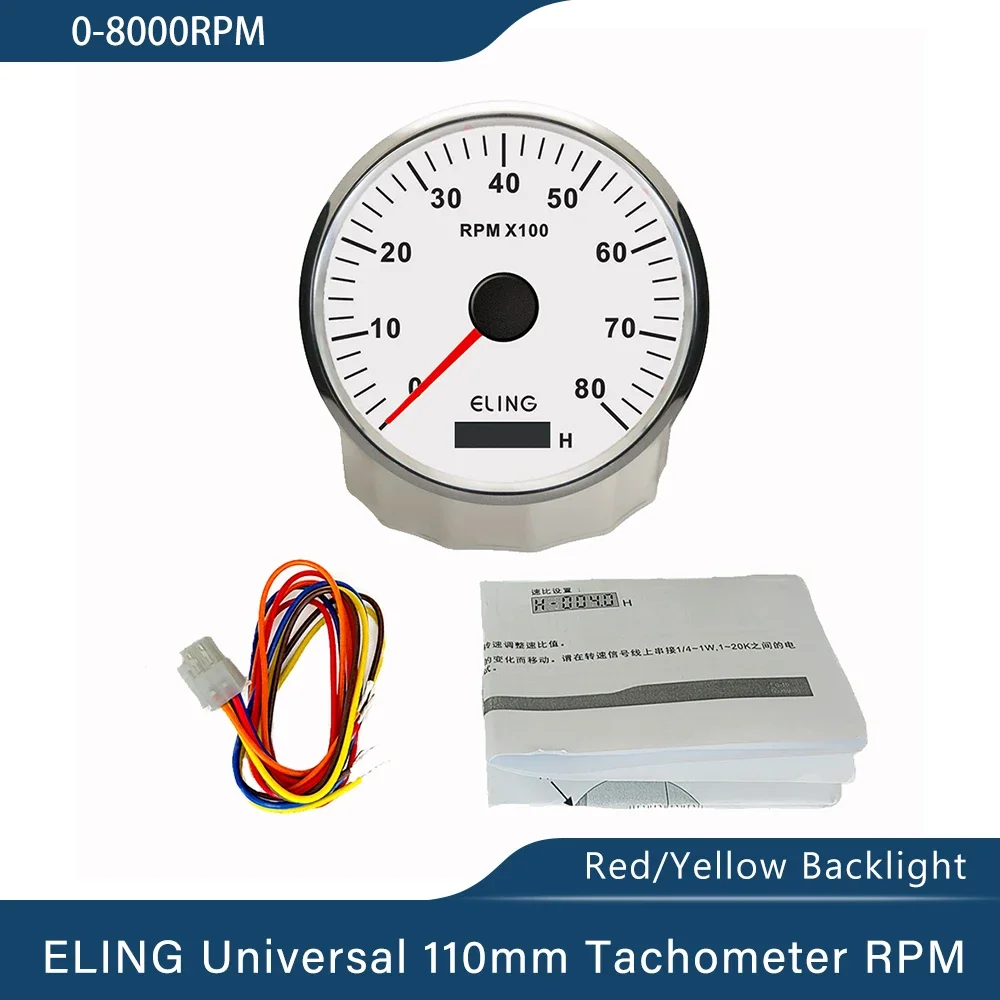 ELING водонепроницаемый тахометр переменного тока двигателя диаметром 110 мм датчик