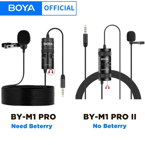 BOYA BY-M1 PRO/BY-M1 PRO II проводной петличный микрофон