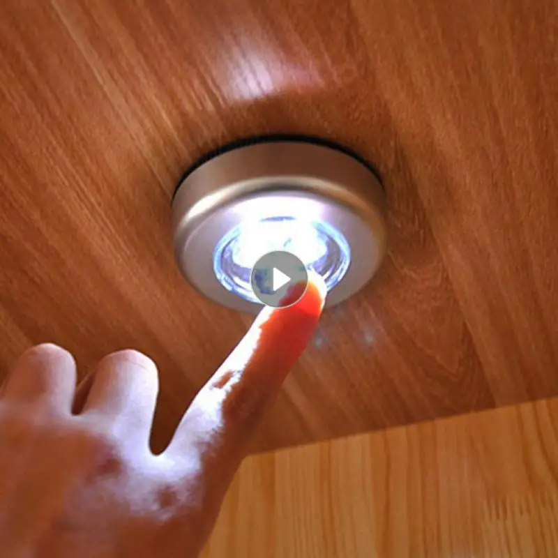 

Беспроводной ночник, 3 светодисветодиодный, яркий светильник для шкафа, прикроватный сенсорный светильник для спальни, современные ночные ...