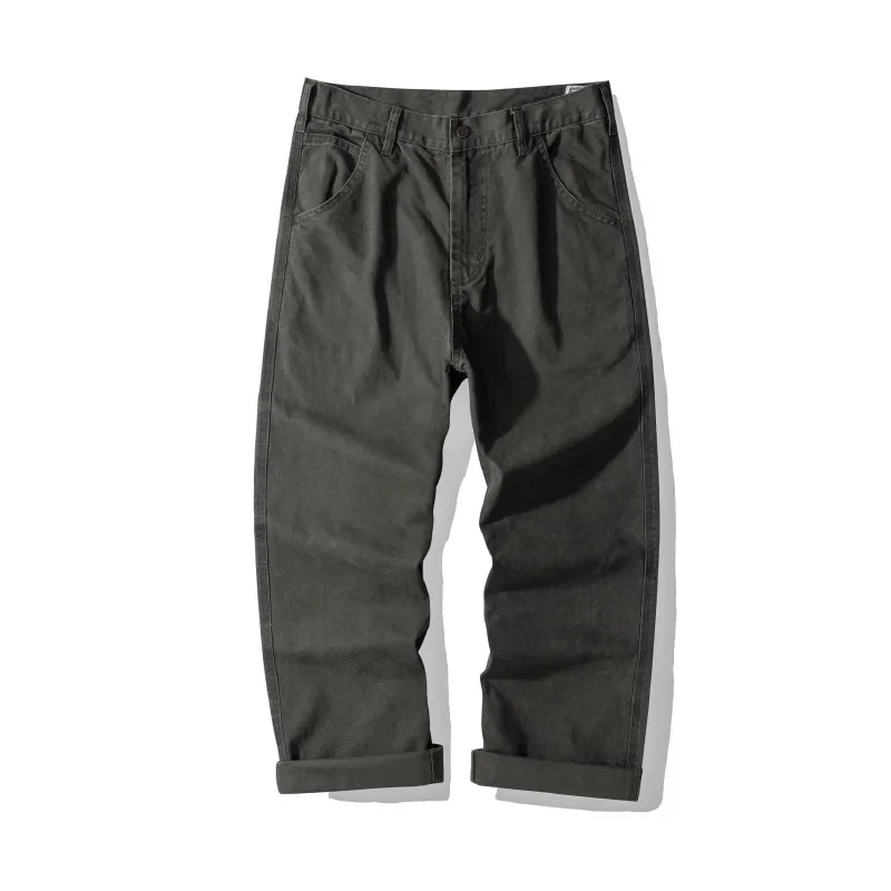 OKONKWO оригинальные цветные джинсовые железные рабочие брюки Ami Khaki WABASH полосатый