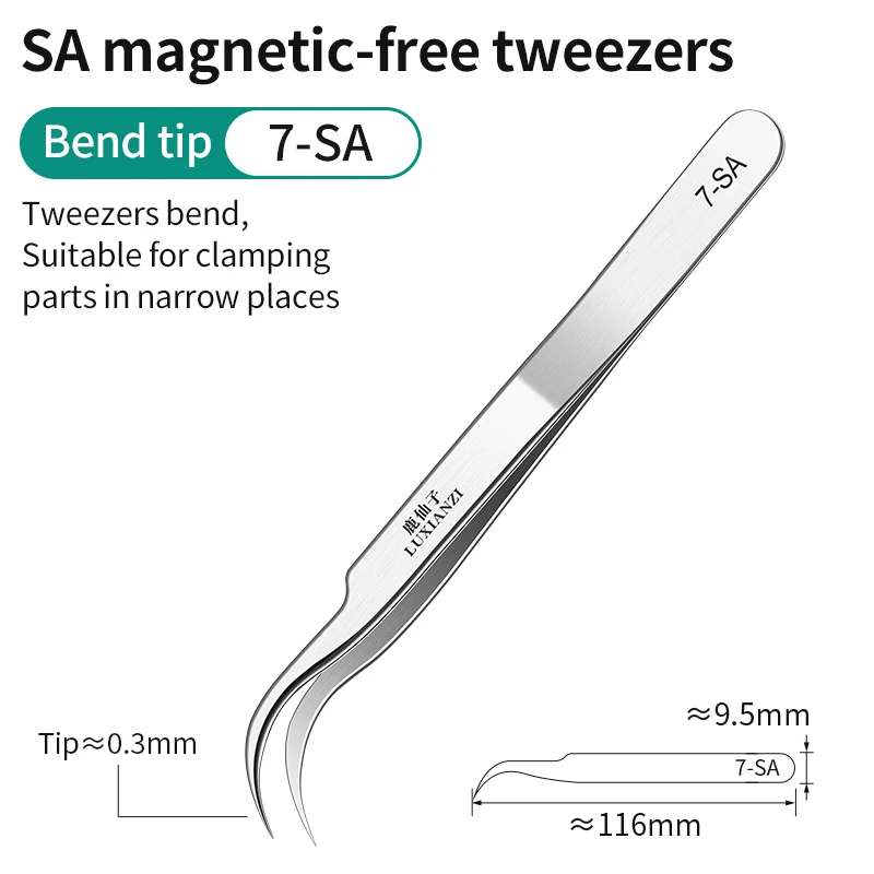 LUXIANZI Антистатические пинцеты из нержавеющей стали