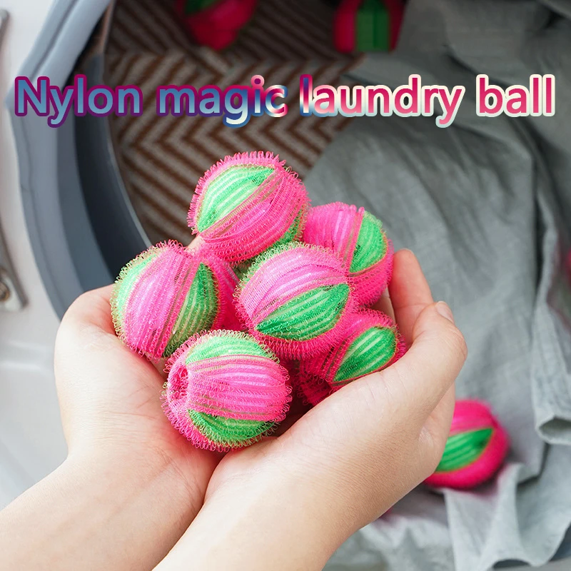 

Нейлоновый волшебный шарик для стирки, устройство для удаления волос в стиральной машине, шарик-барабан для стирки, предотвращение удалени...