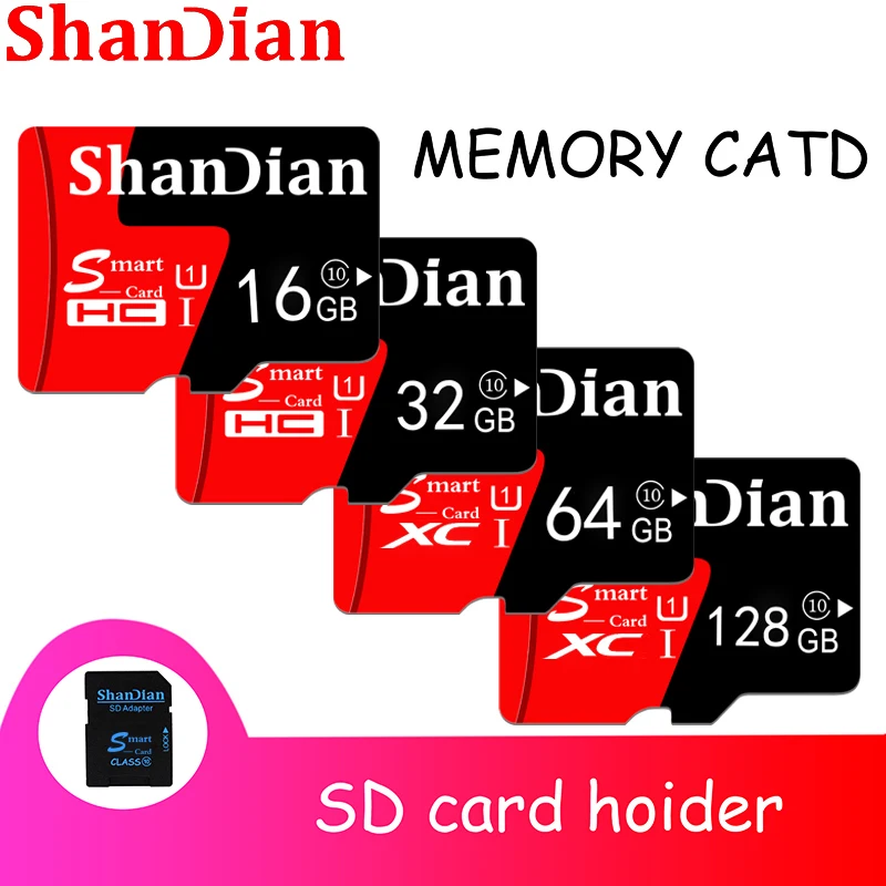 

Мини SD-карта SHANDIAN, 4 ГБ, 8 ГБ, 16 ГБ, класс 6