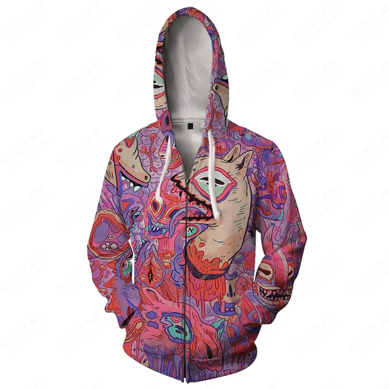 

Zip Up Hoodie Y2K Gothic Men'S Hooded Sweat-Shirt Anime Sweatshirt Man Gentlemanlike Women'S Hoodie With Zipper