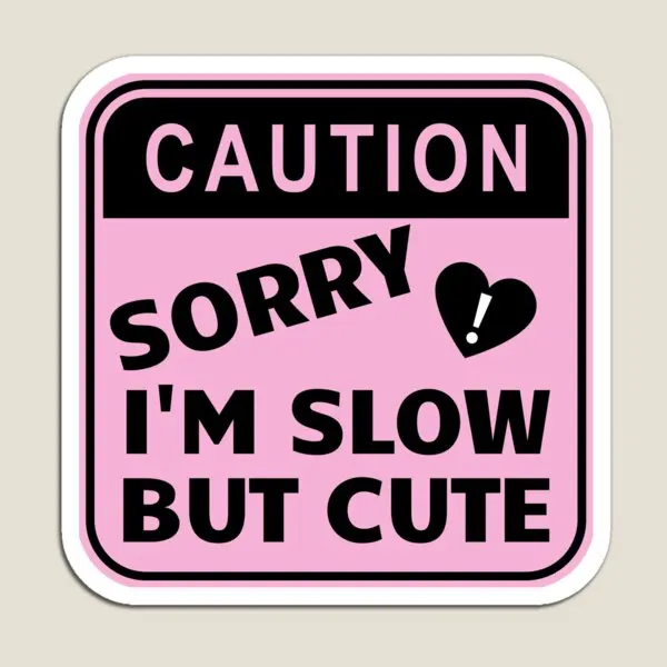 Студенческий водитель извините, я медленно, но детский держатель, игрушка для холодильника, забавные наклейки