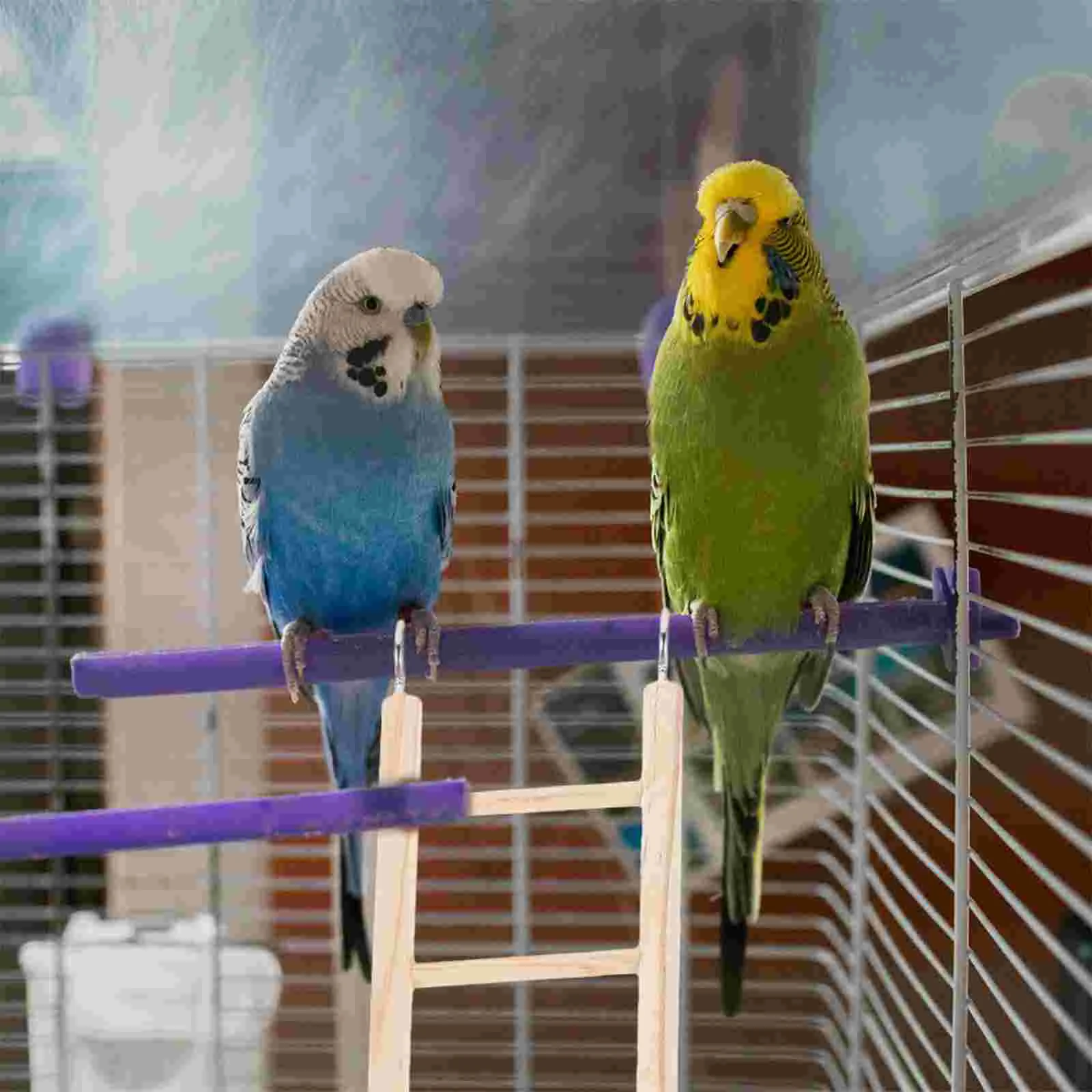 

Parrot Cage Ladder Wood Bird Ladder Bird Biting Ladder Birds Grinding Toy Bird Climbing Ladder