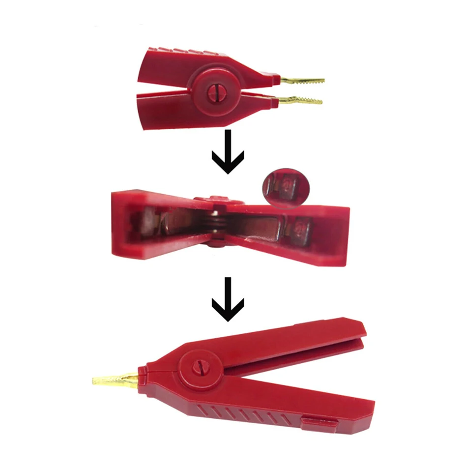 1 шт. зажим крокодил 90 мм Kelvin медная позолоченная пластина LCR тестовый