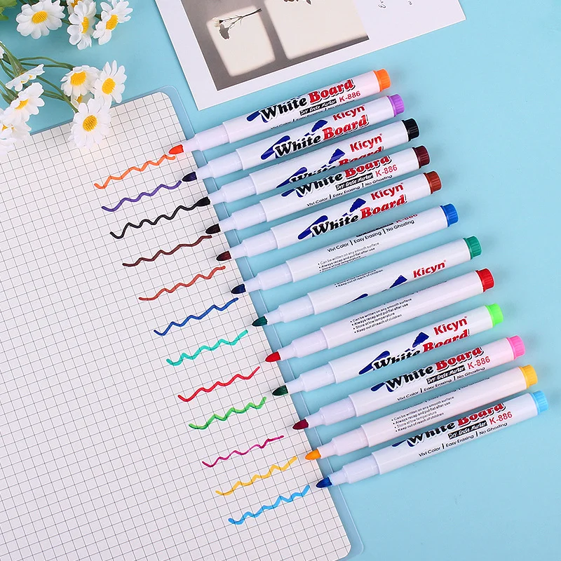 

8 Colors Magical Water Painting Pen Whiteboard Markers For School Classroom Kids Water Drawing Early Education Magic Drawing Pen