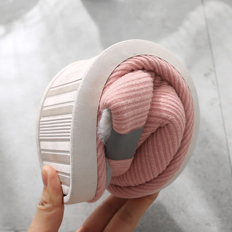 Cotton Slippers In Winter Women's Thick-soled Anti-slip Couples Home Warm Home Plush Cotton Slippers Warm Slippers