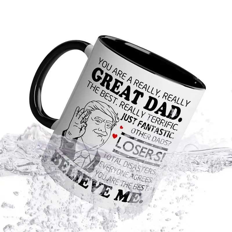 Trump Coffee Cup Funny Hot Coffee Mug 350ml Ceramic Mugs Keep America Great 2024 Campaign President Election Vote Ceramic Gift