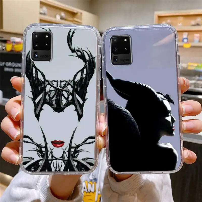 

Maleficentes Film Phone Case For Samsung Galaxy S10 S10e A70 Edge S22 S23 Plus Ultra Note10 Transparent Cove
