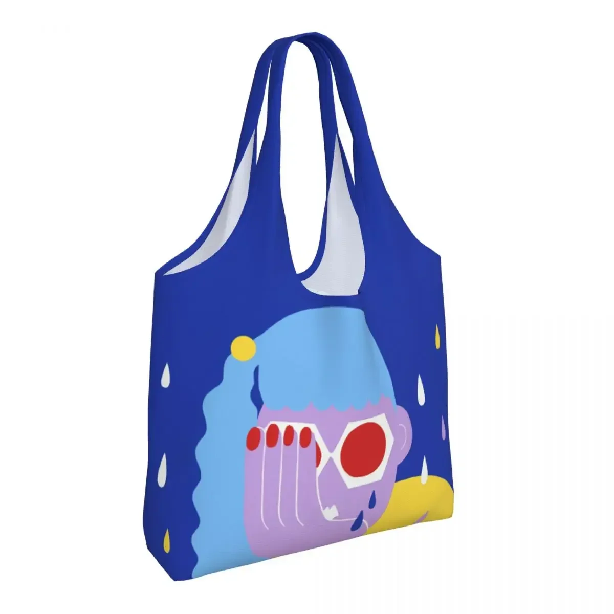 Холщовая сумка для покупок девочек женская моющаяся большая вместительная