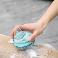 dog grooming pet shampoo brush soothing massage rubber bristles comb for long short haired dogs cats washing