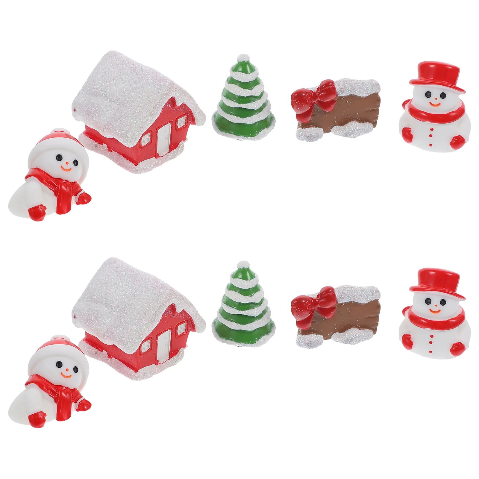 

Christmas Party Favors Tabletop Mini Decors Adorable Miniature Model Xmas Ornament Tiny