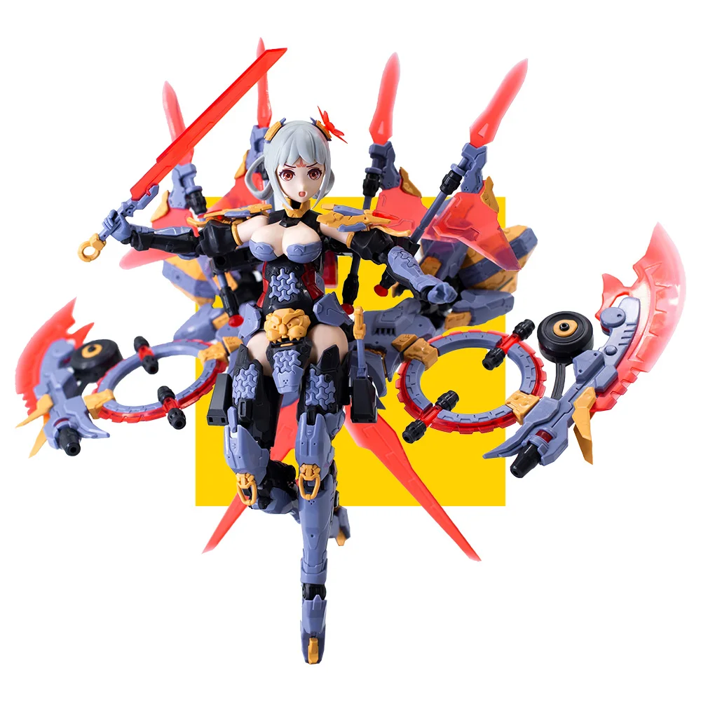 

15Cm 1/12 Suyata Mottems The Hunter's Poem Hp-004 Anime Action Figure Mobile Suit Girl Movable Joint Assembly Model Toys Gift
