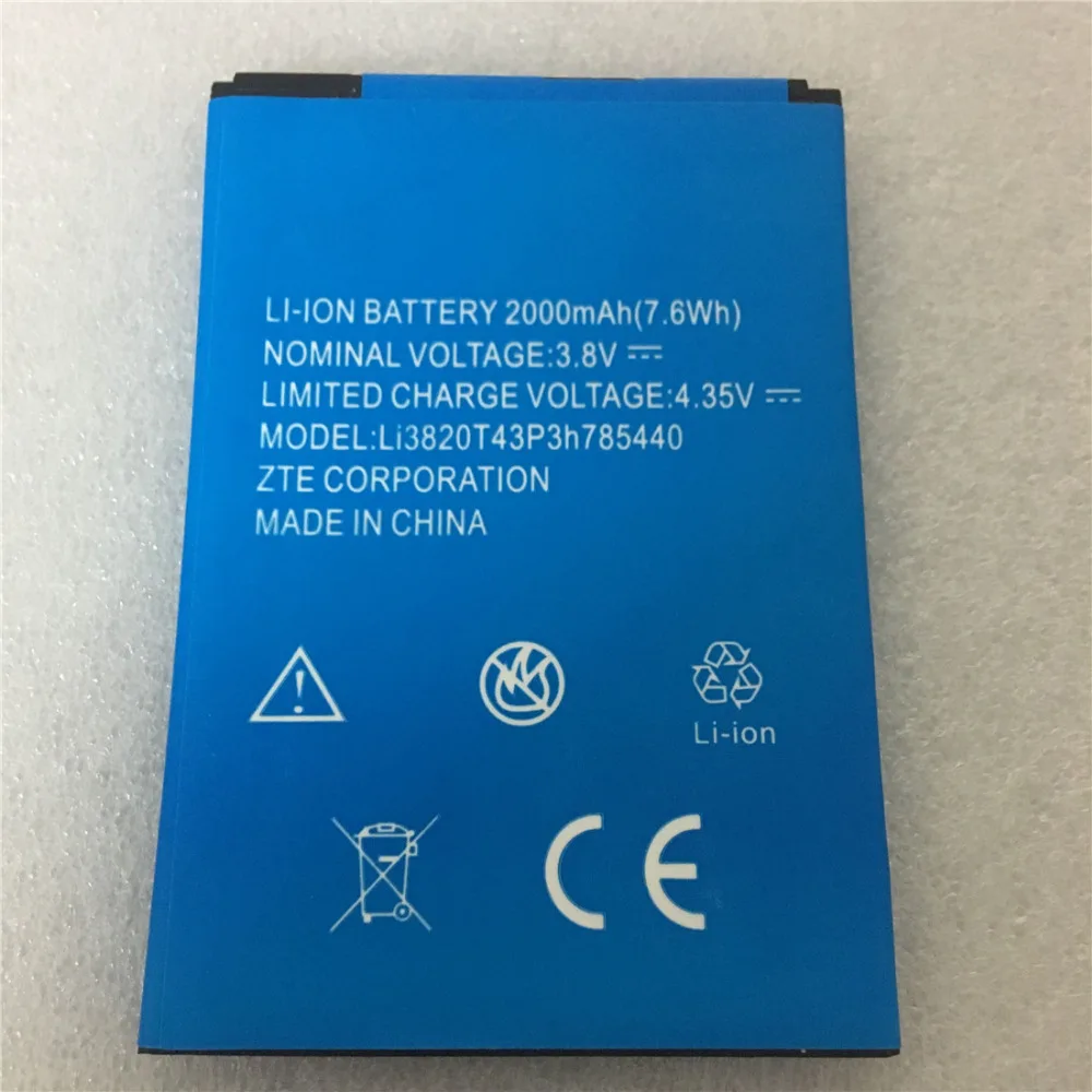 3 8 V 2000mAh Li3820T43P3h785440 для ZTE Blade L370 L2 Plus аккумулятор |