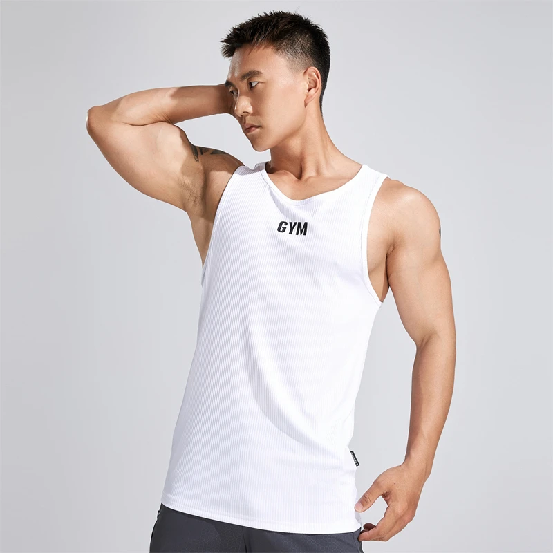 Майка мужская облегающая для фитнеса обтягивающий Топ спортзала бега отдыха