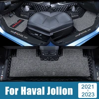 custom made leather car floor mats carpets rugs foot pads auto styling protection accessories for haval jolion 2021 2022 2023