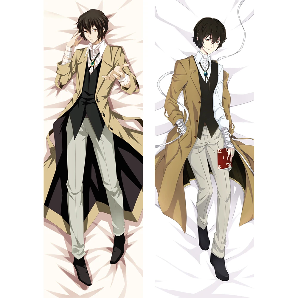 

Bungo Stray Dog Dakimakura Cover Dazai Osamu Hugging Body Pillowcase Anime Print Pillow Case Home Decoration Cosplay kunai Props