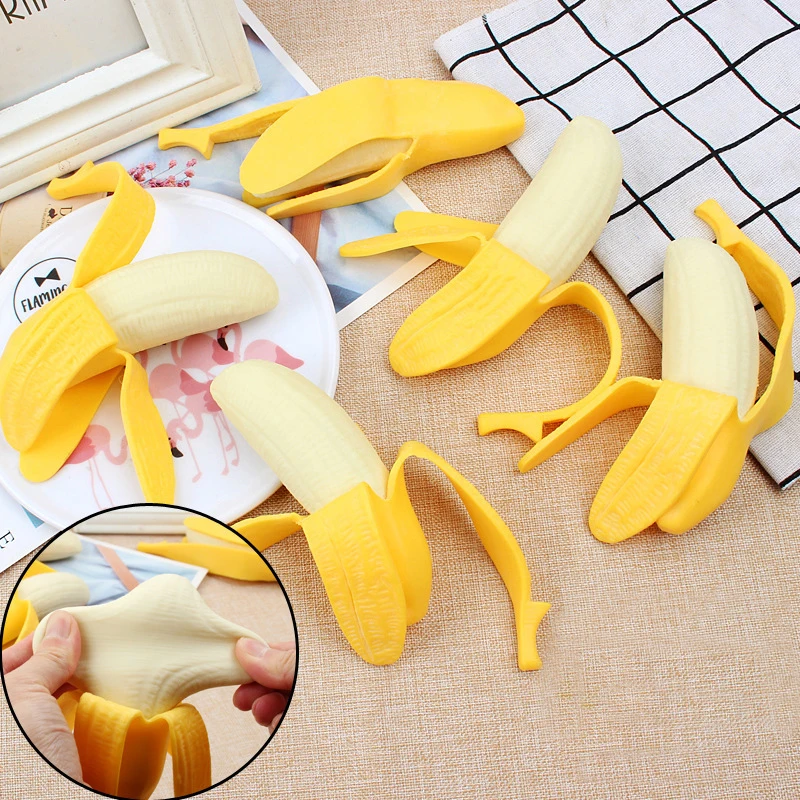 

Банановые игрушки, сжимаемые антистрессовые новые игрушки, снятие стресса, шутка, декомпрессионные смешные игрушки